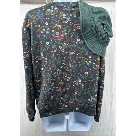 The Scrappy Camper Sweatshirt/Bucket Hat Set Sz L FairyGrunge Festival Upcycled - Picture 2 of 12